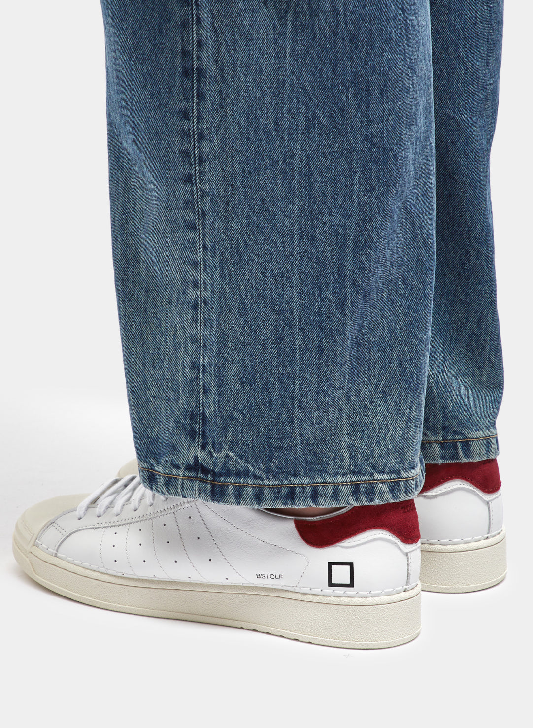 Base Calf White-Bordeaux