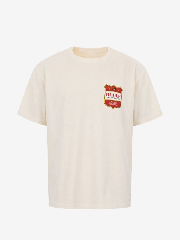 RHUDE
logo-print cotton T-shirt