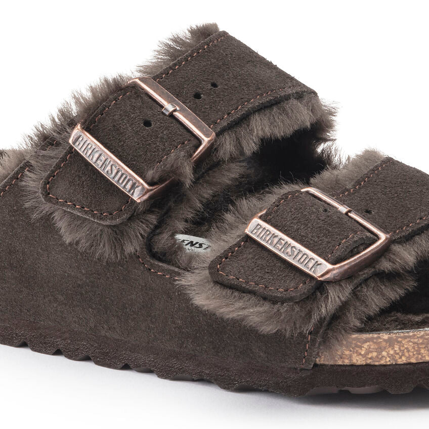Arizona Shearling Mocca Suede Leather/Shearling Mocca