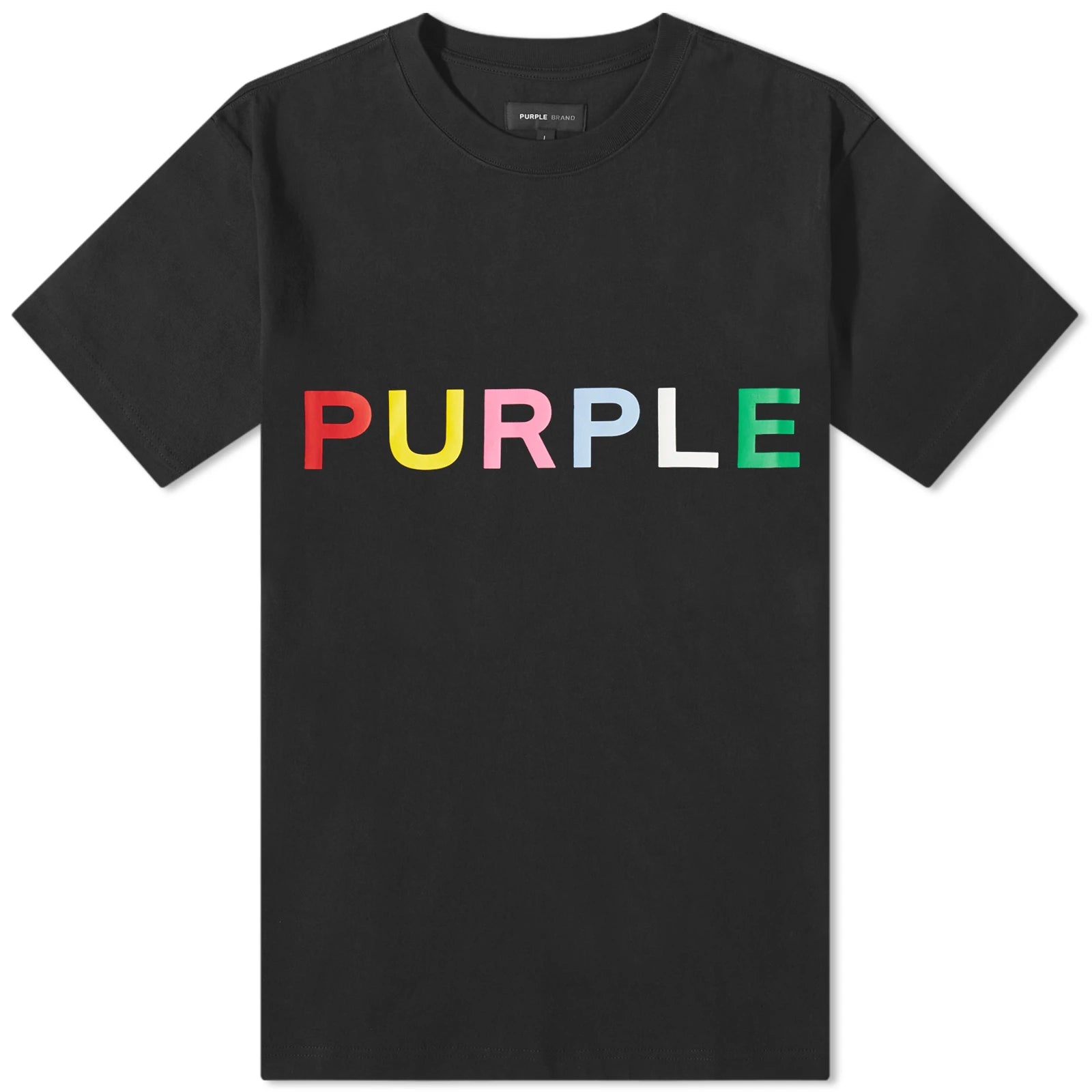 Clean Jersey Logo Print Tee - Black