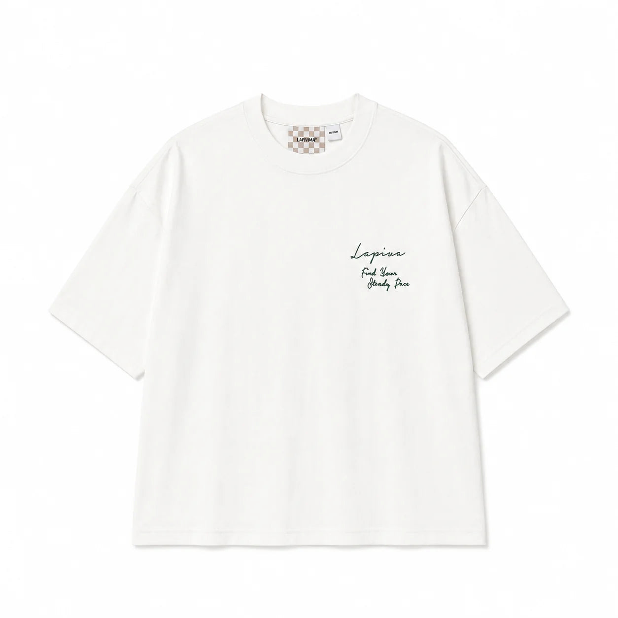 LAPIVIMA T-SHIRT - WHITE WITH LOGO