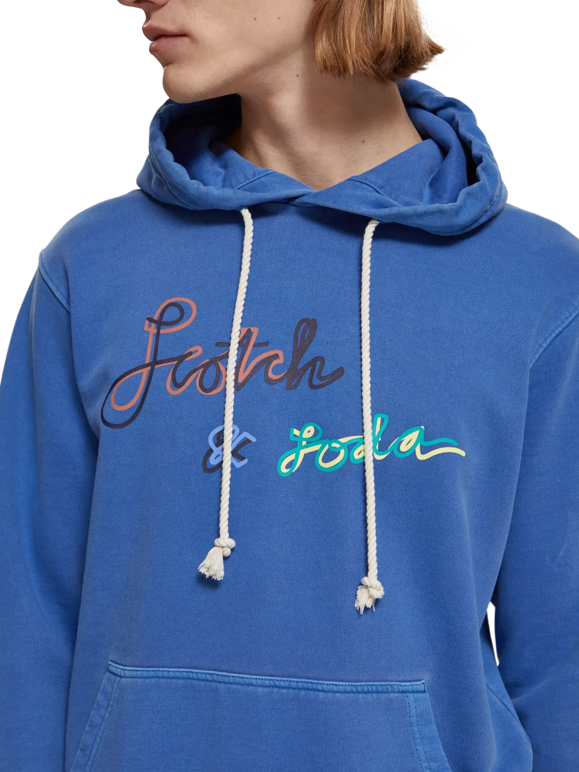 Garment-Dyed Logo Hoodie