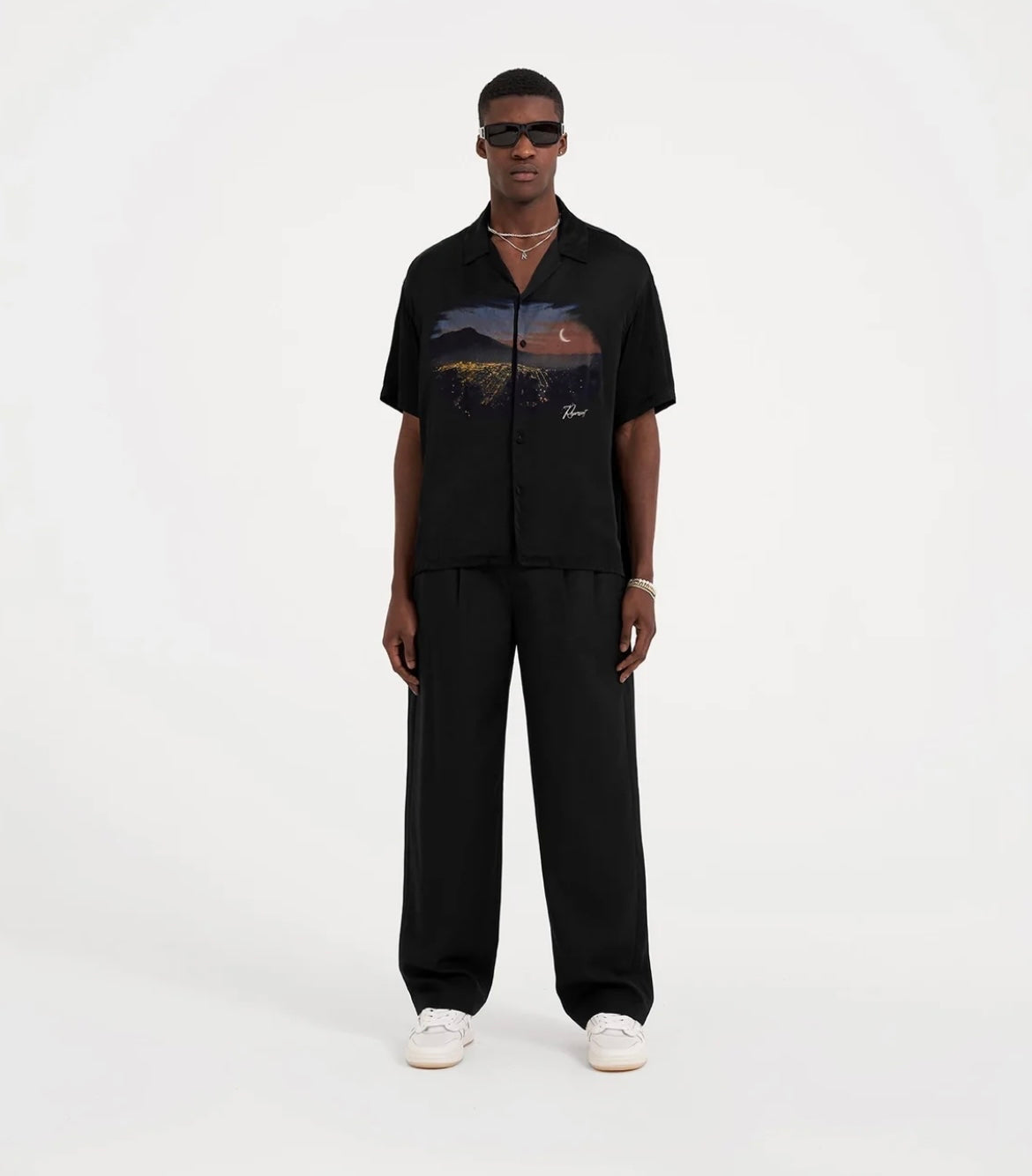 The Hills Viscose Shirt - Black