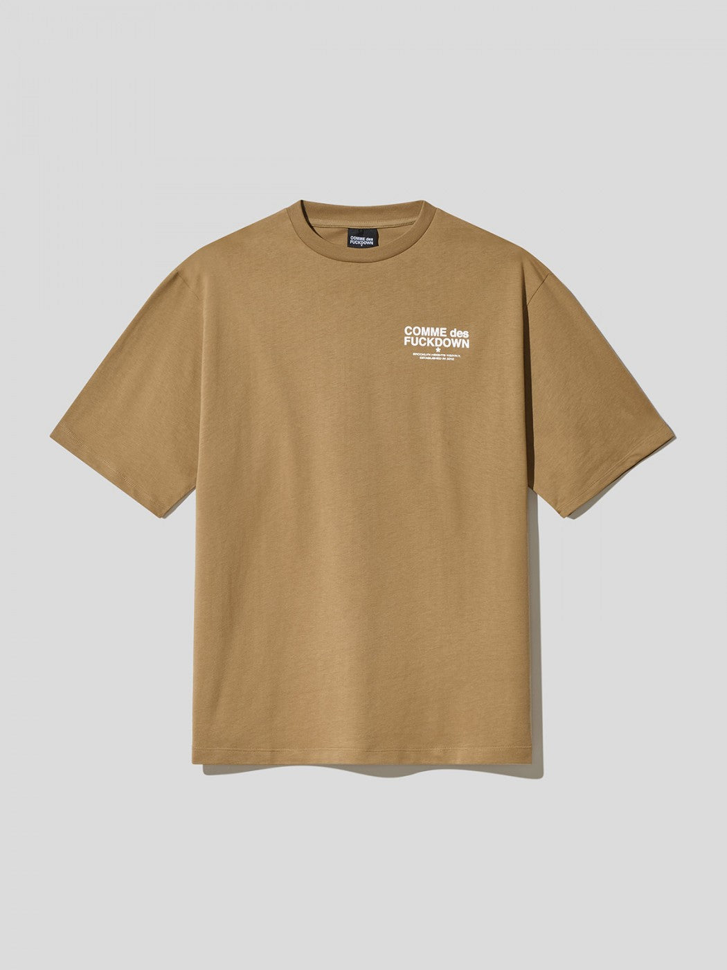 T-Shirt In Jersey Lavata Con Stampa Sul Cortez