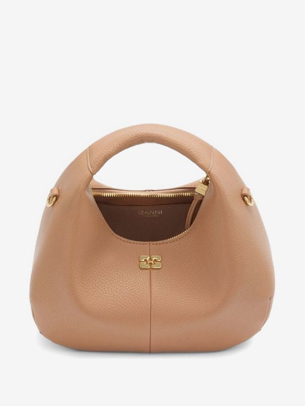 mini shoulder bag in brown