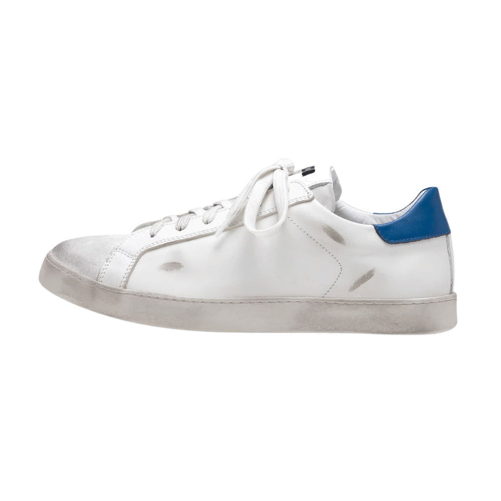 White And Blue 614 Sneakers