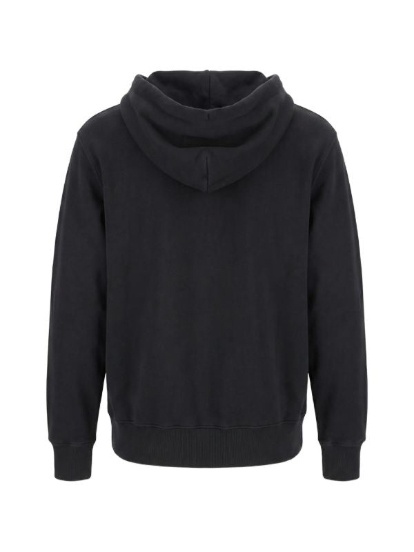 logo-print drawstring hoodie