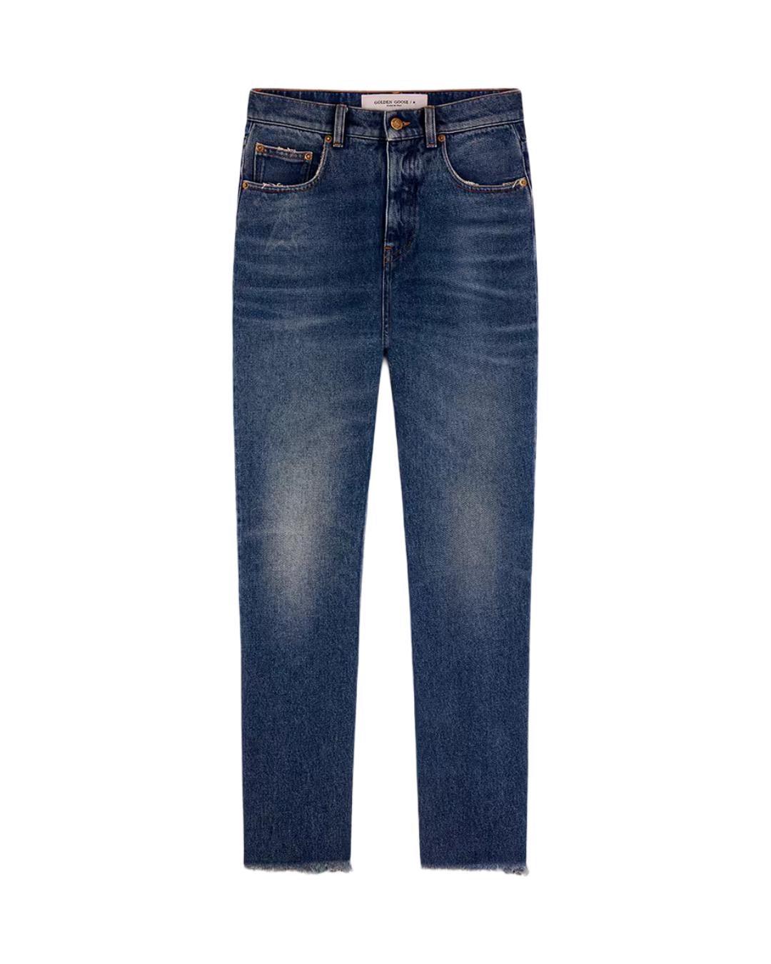 Women'S Cropped Flared Jeans With Medium Wash