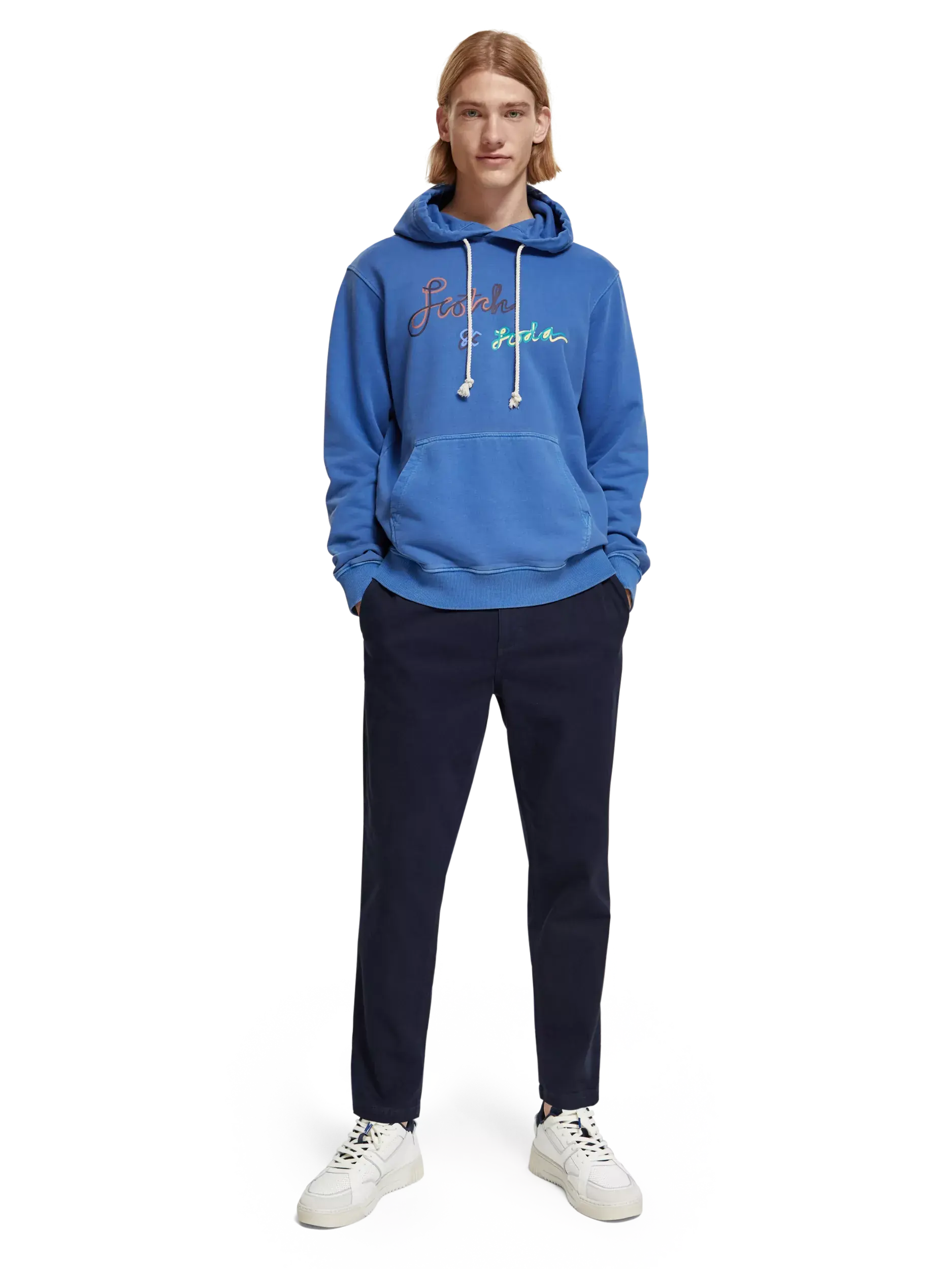 Garment-Dyed Logo Hoodie