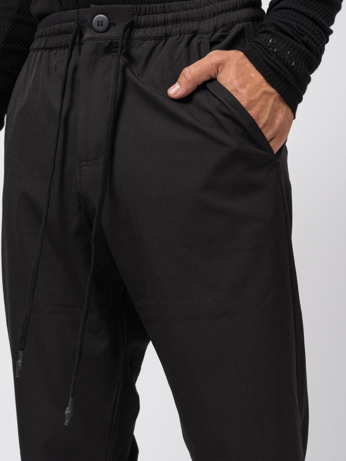 Black Nylon Jogger
