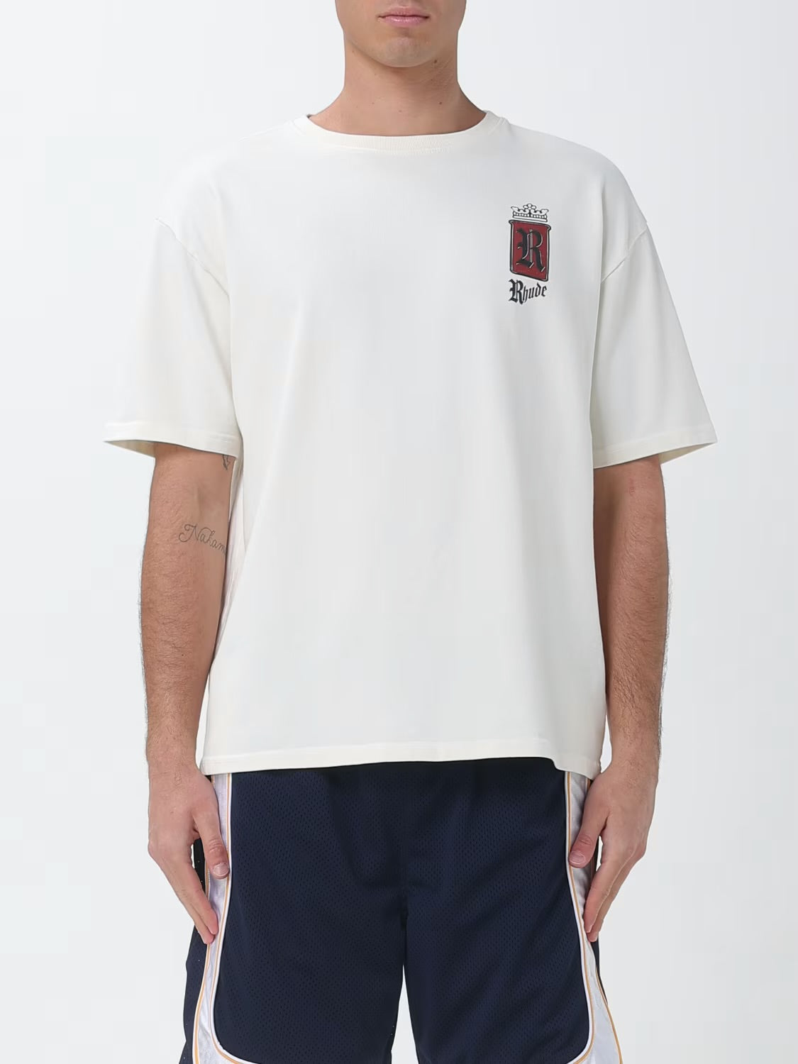 RHUDE Cotton T-Shirt With Logo Rhude