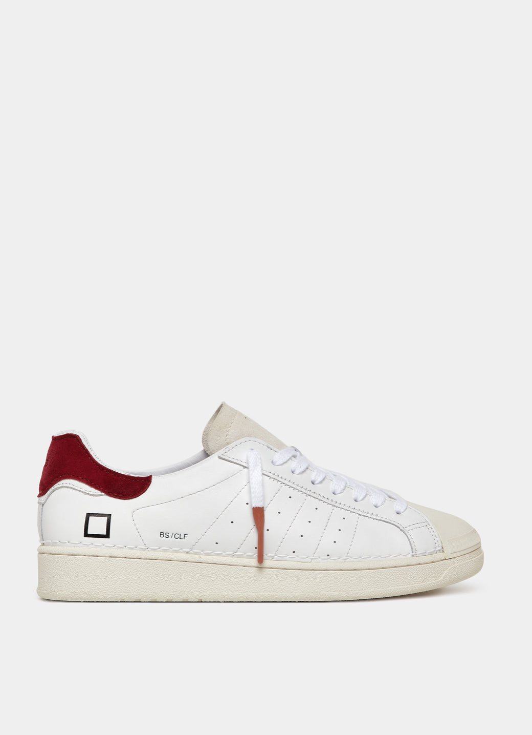 Base Calf White-Bordeaux