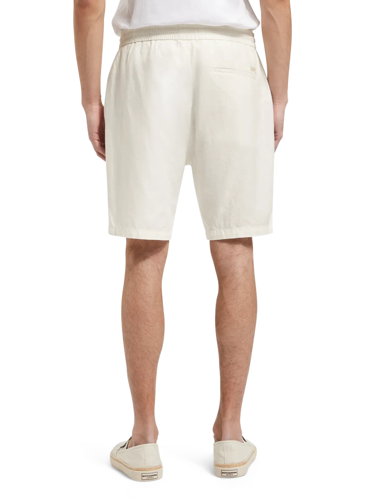 Fave- Cotton/Linen Twill Bermuda - Shell