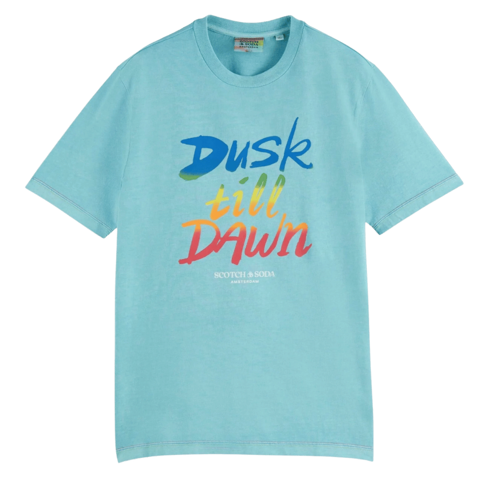 Mens Tee | Dusk Till Dawn - Baby Blue