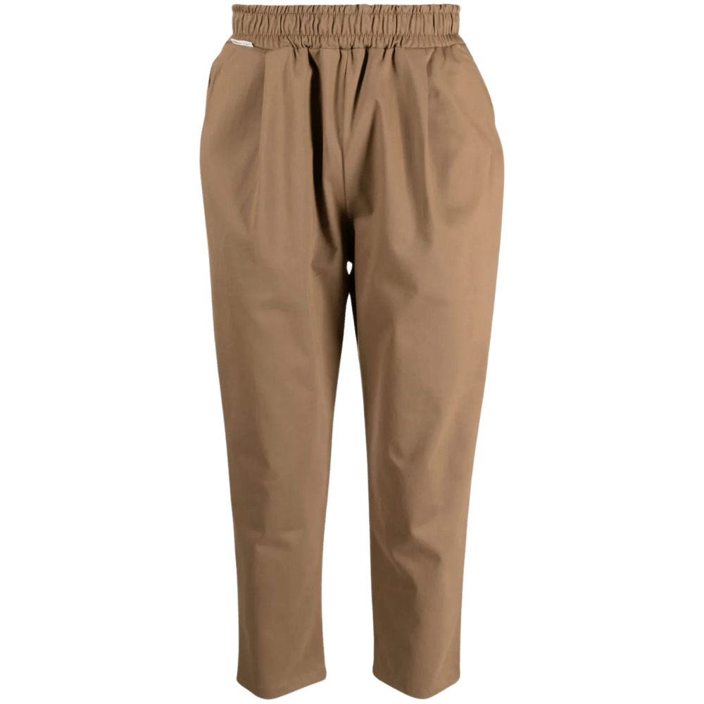 Tapered Chino Casual Trousers - Beige