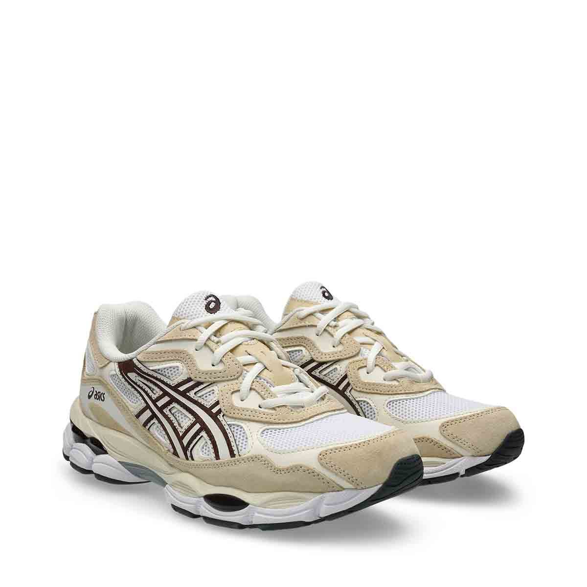 ASICS GEL NYC UNISEX WHITE ROASTED COFFEE סניקרס אסיקס יוניסקס