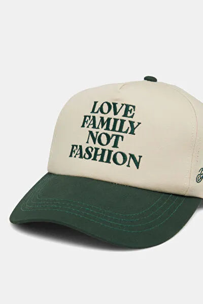 Dark Green Embroidered Hat