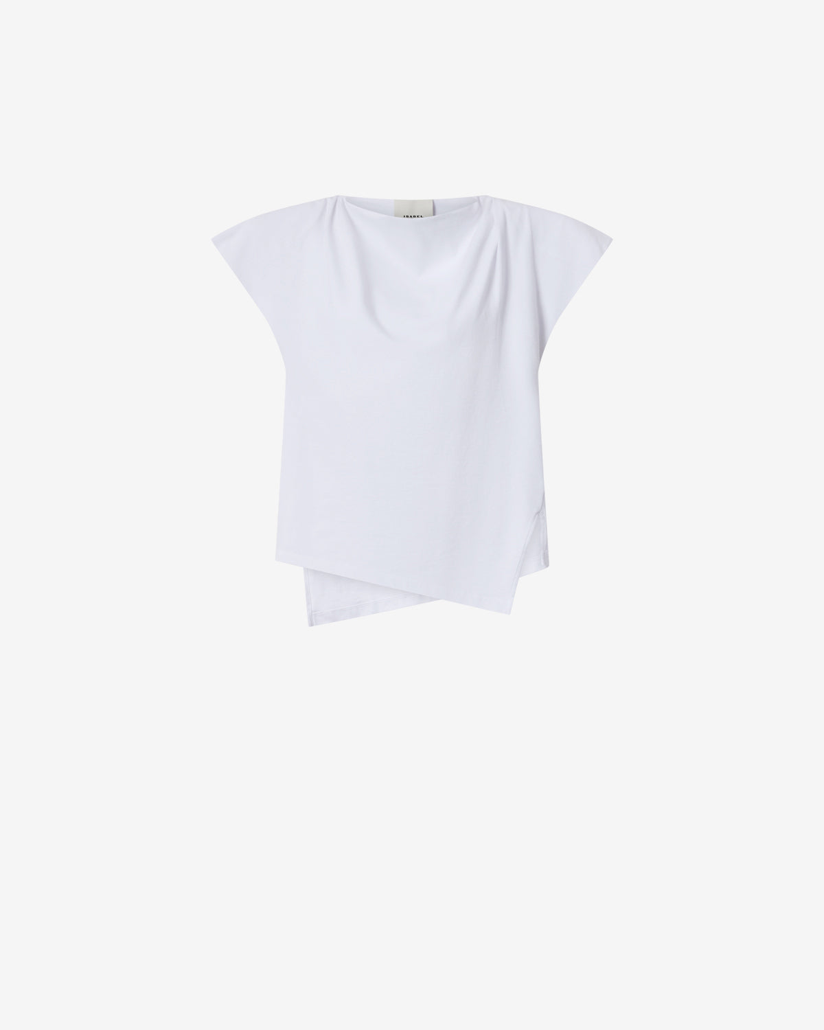 T-SHIRT SEBANI t-shirt asymétrique à manches courtes