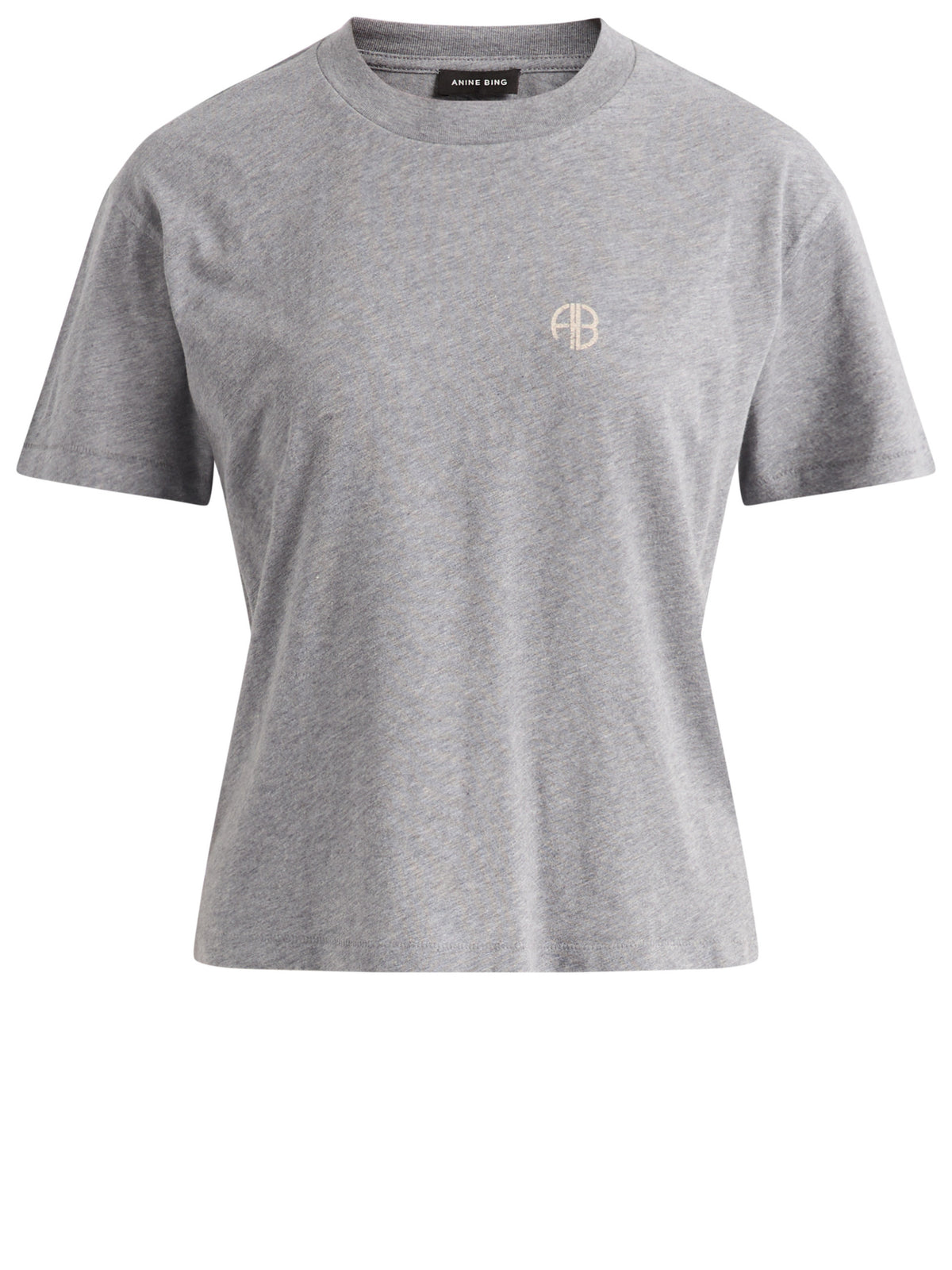Anine Bing Gray Cotton T-Shirt