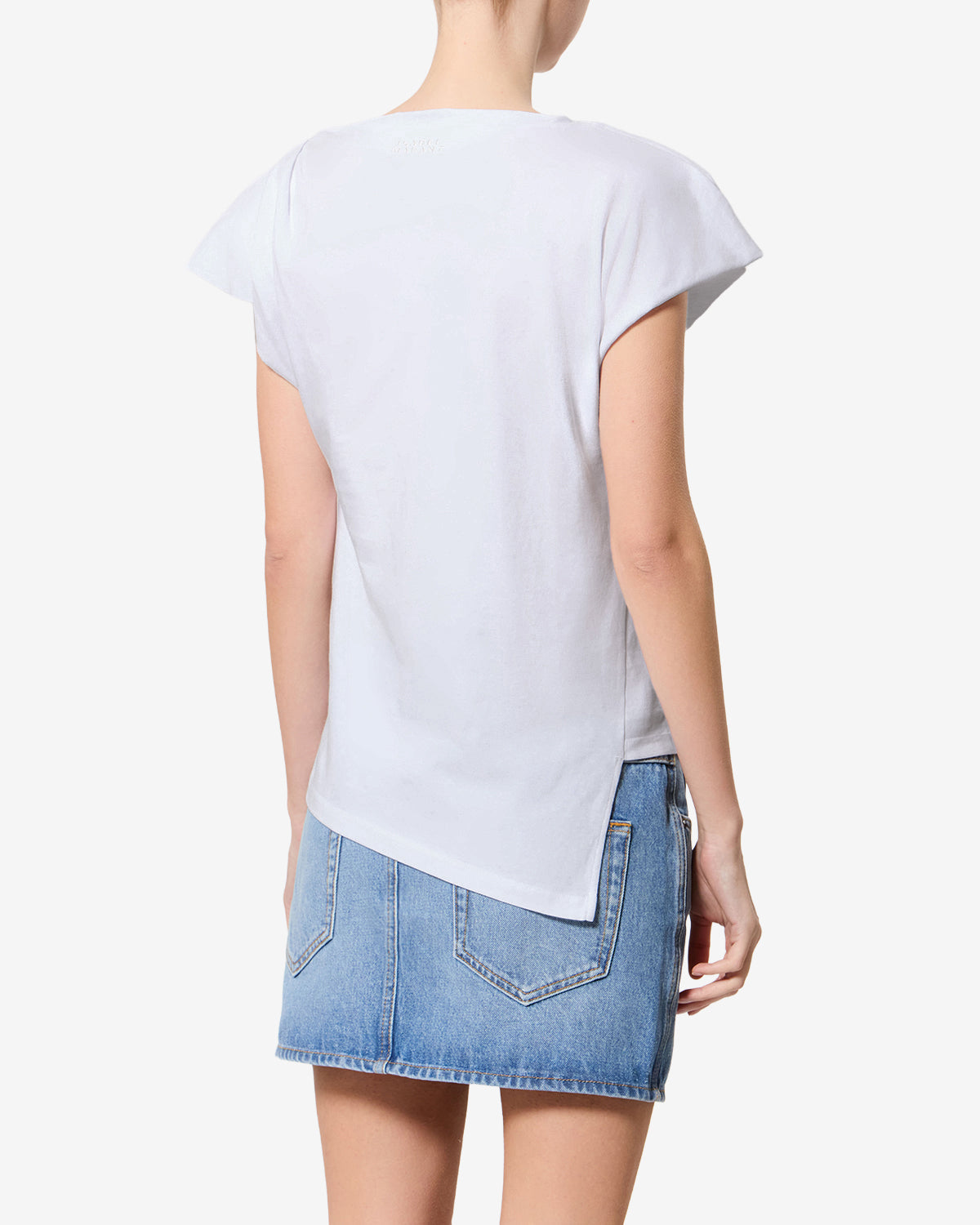 T-SHIRT SEBANI t-shirt asymétrique à manches courtes