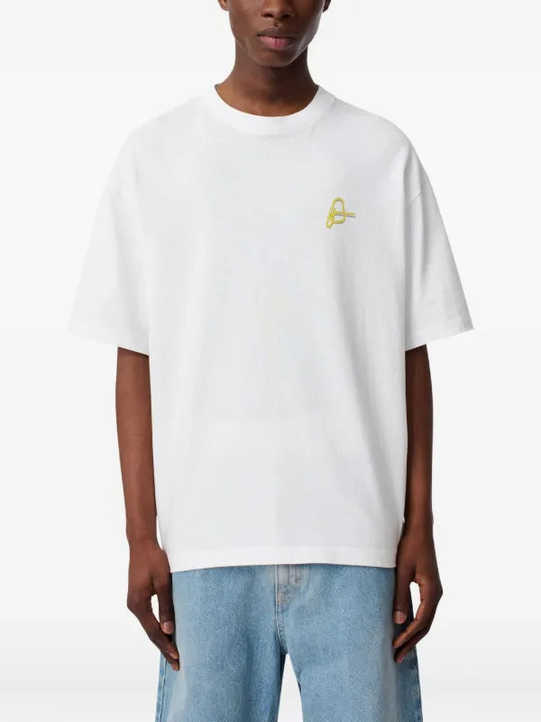 Axel Arigato Paper Clip logo-embroidered T-shirt