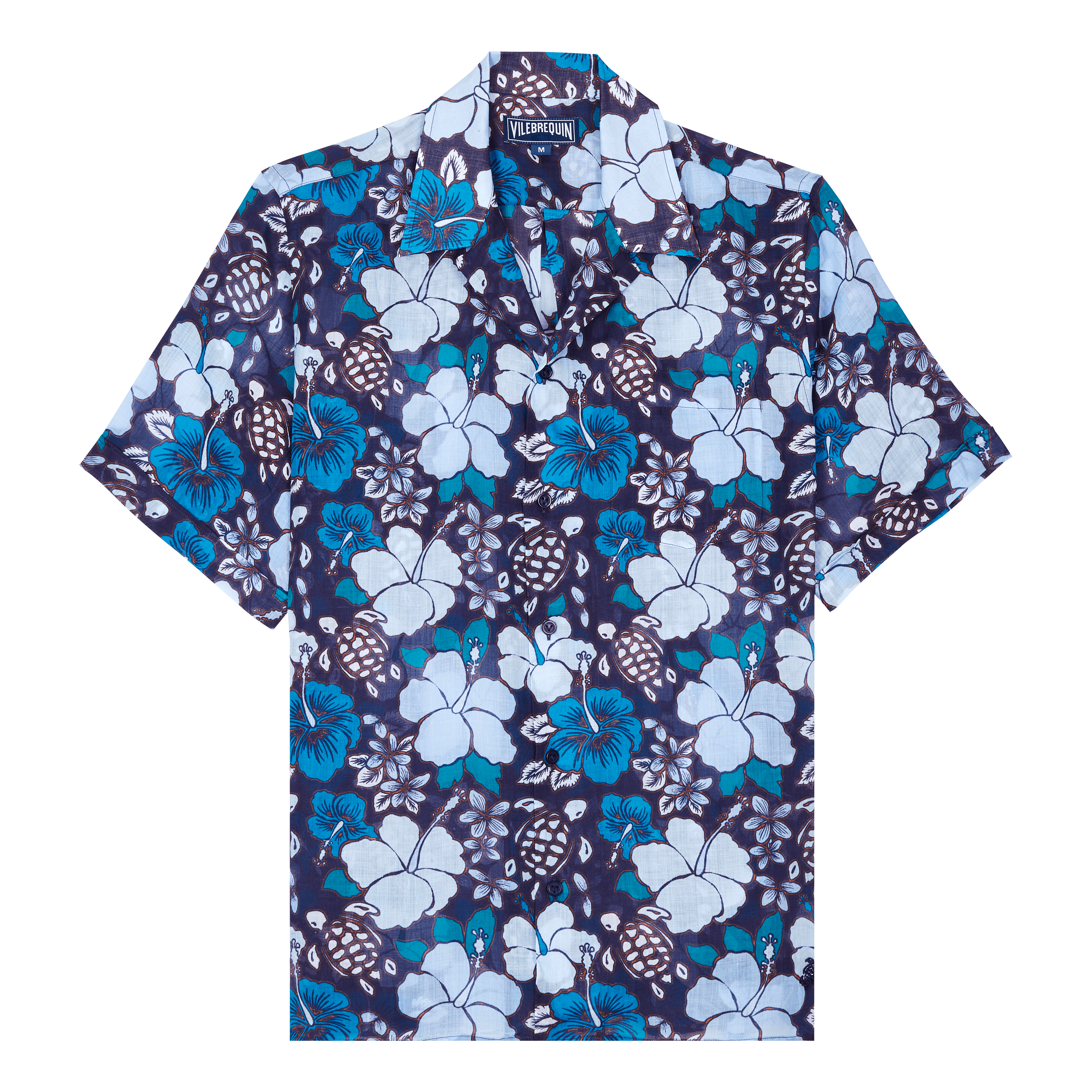 Men Bowling Linen Shirt Tropical