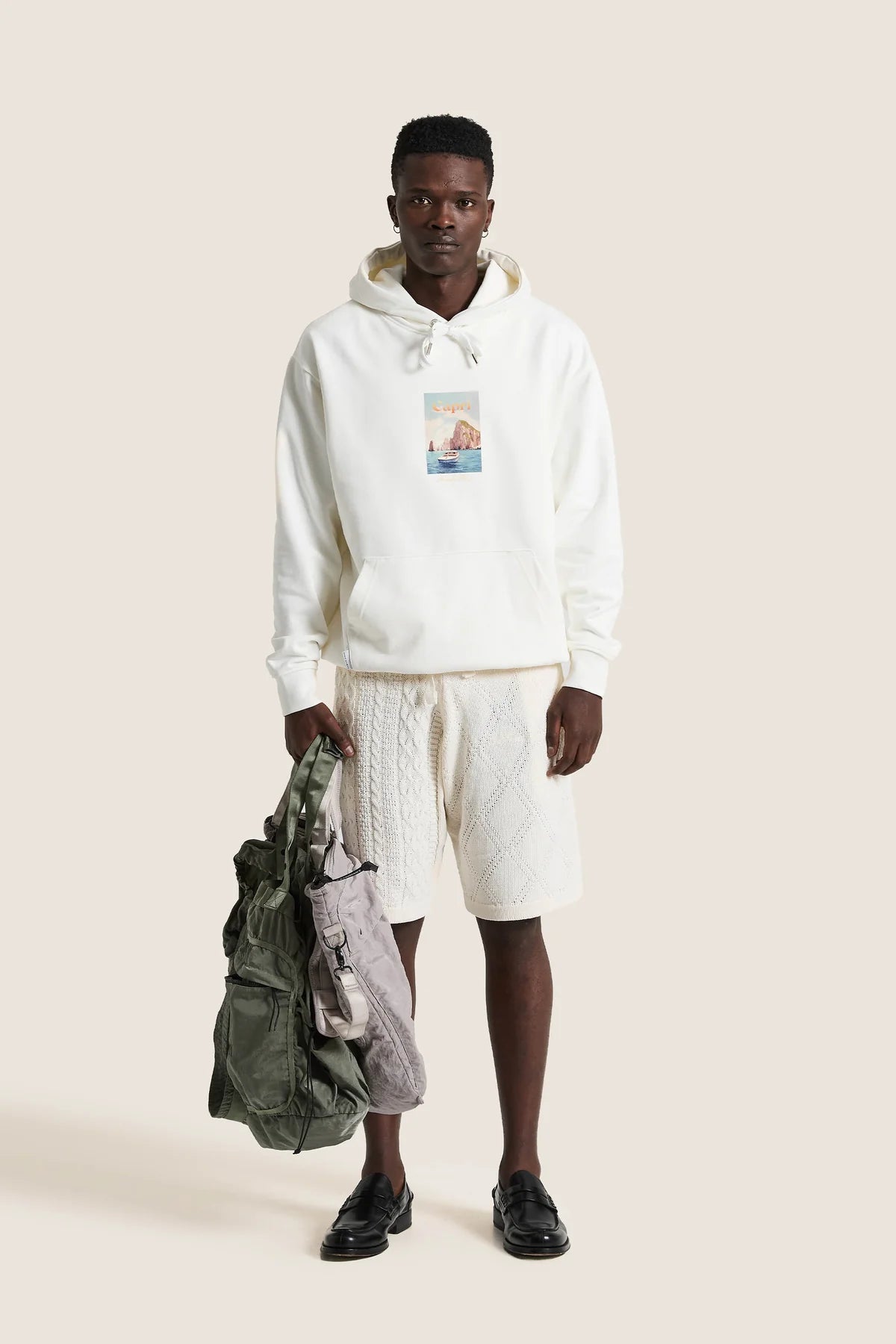 Jogger short braided