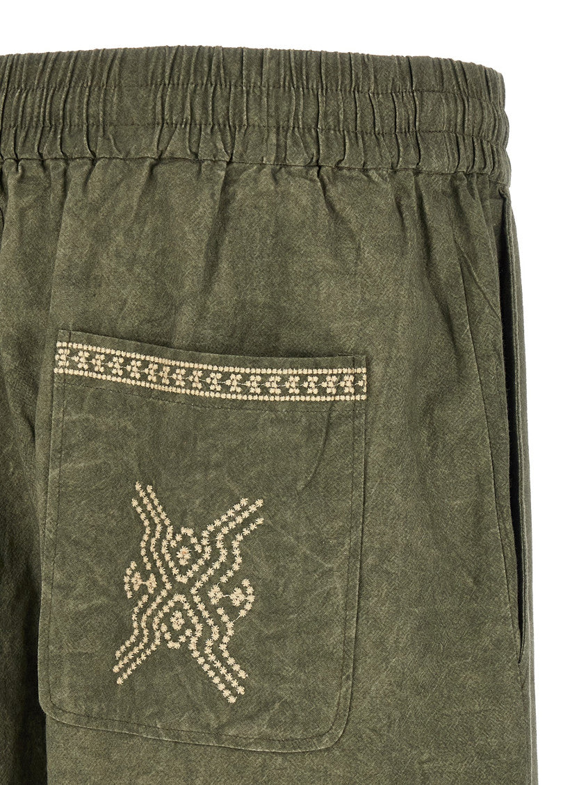 Isabel Marant Green Zilan Bermuda Shorts