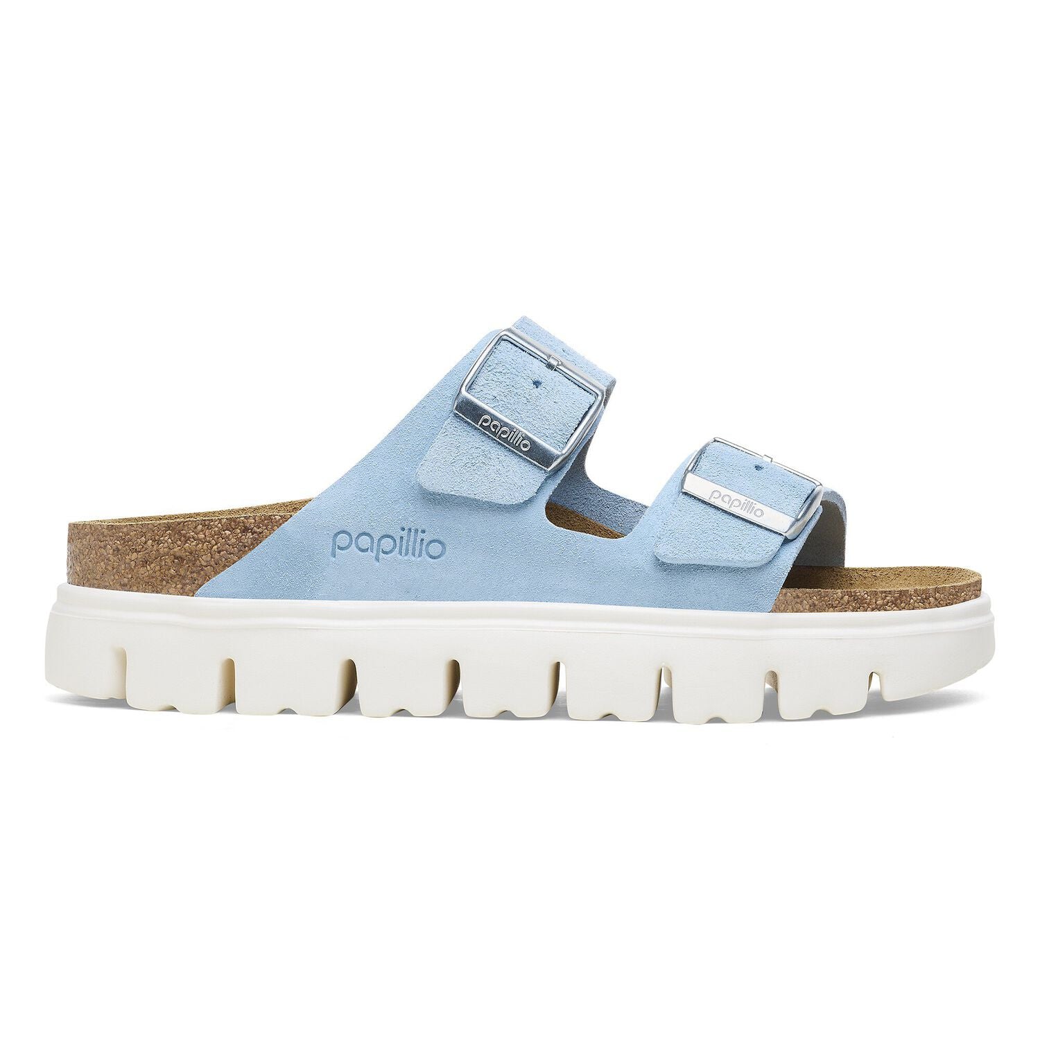 Arizona Chunky Suede Leather Mineral Blue