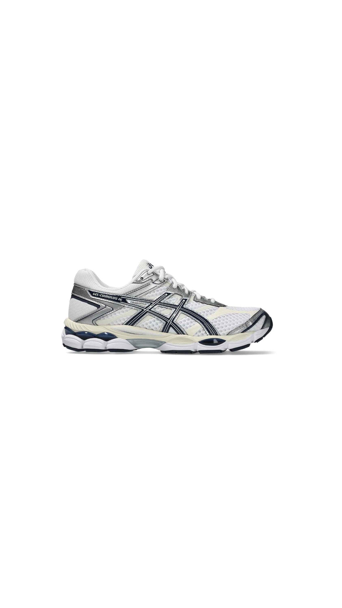 ASICS GEL CUMULUS 16 WHITE MIDNIGHT