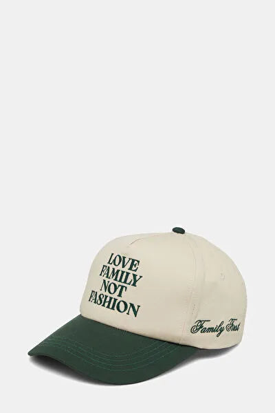Dark Green Embroidered Hat