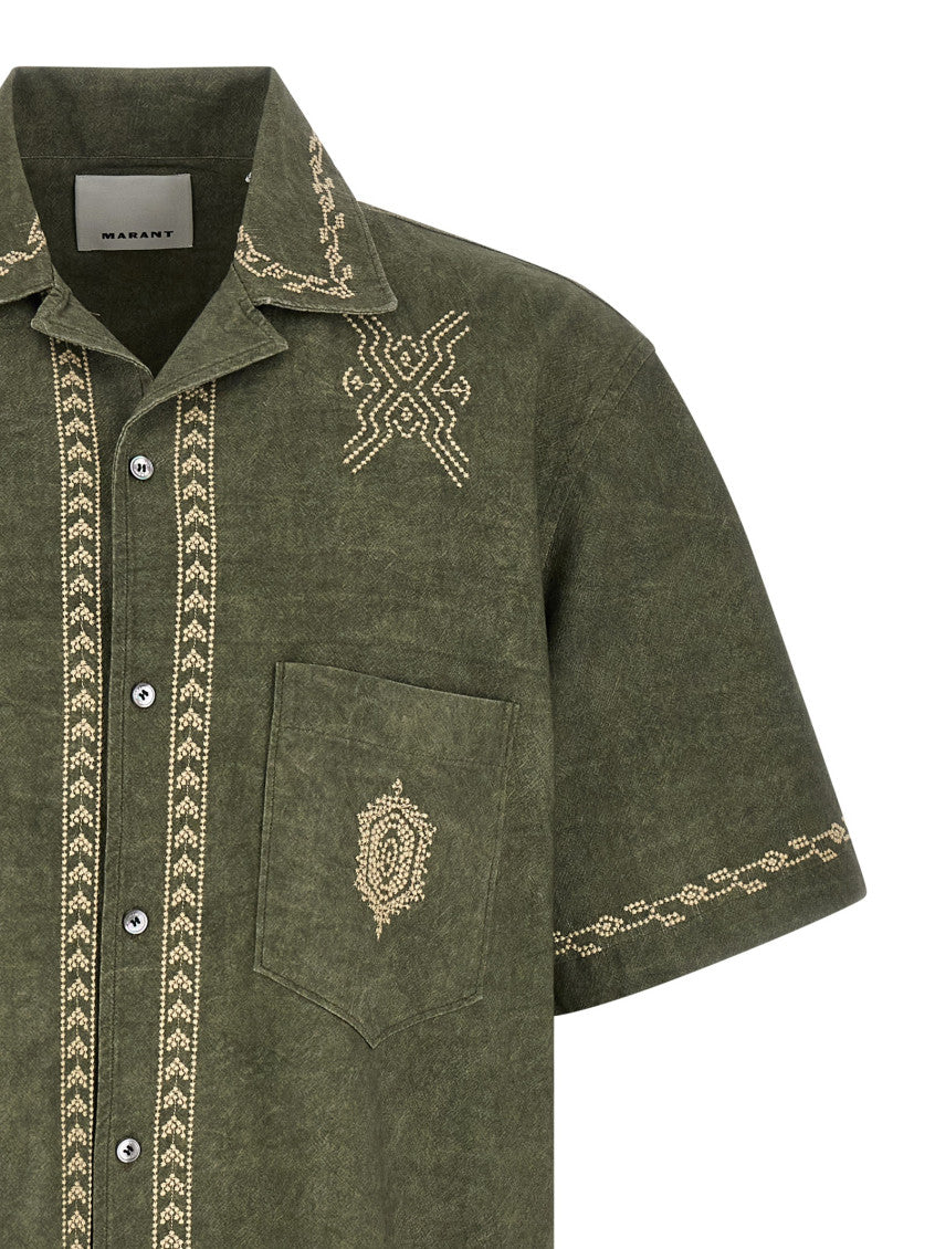 Isabel Marant Green Zekim Shirt