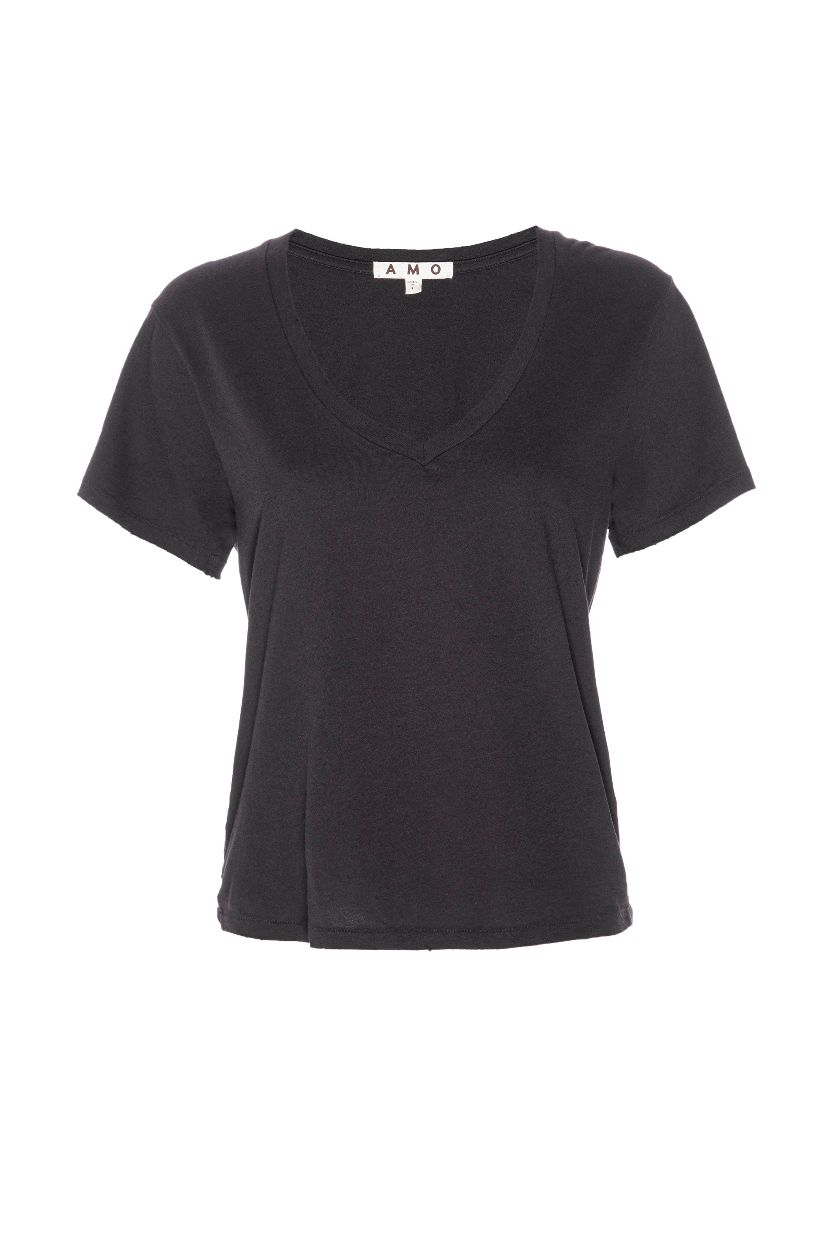 Vintage Black V-Neck Tee