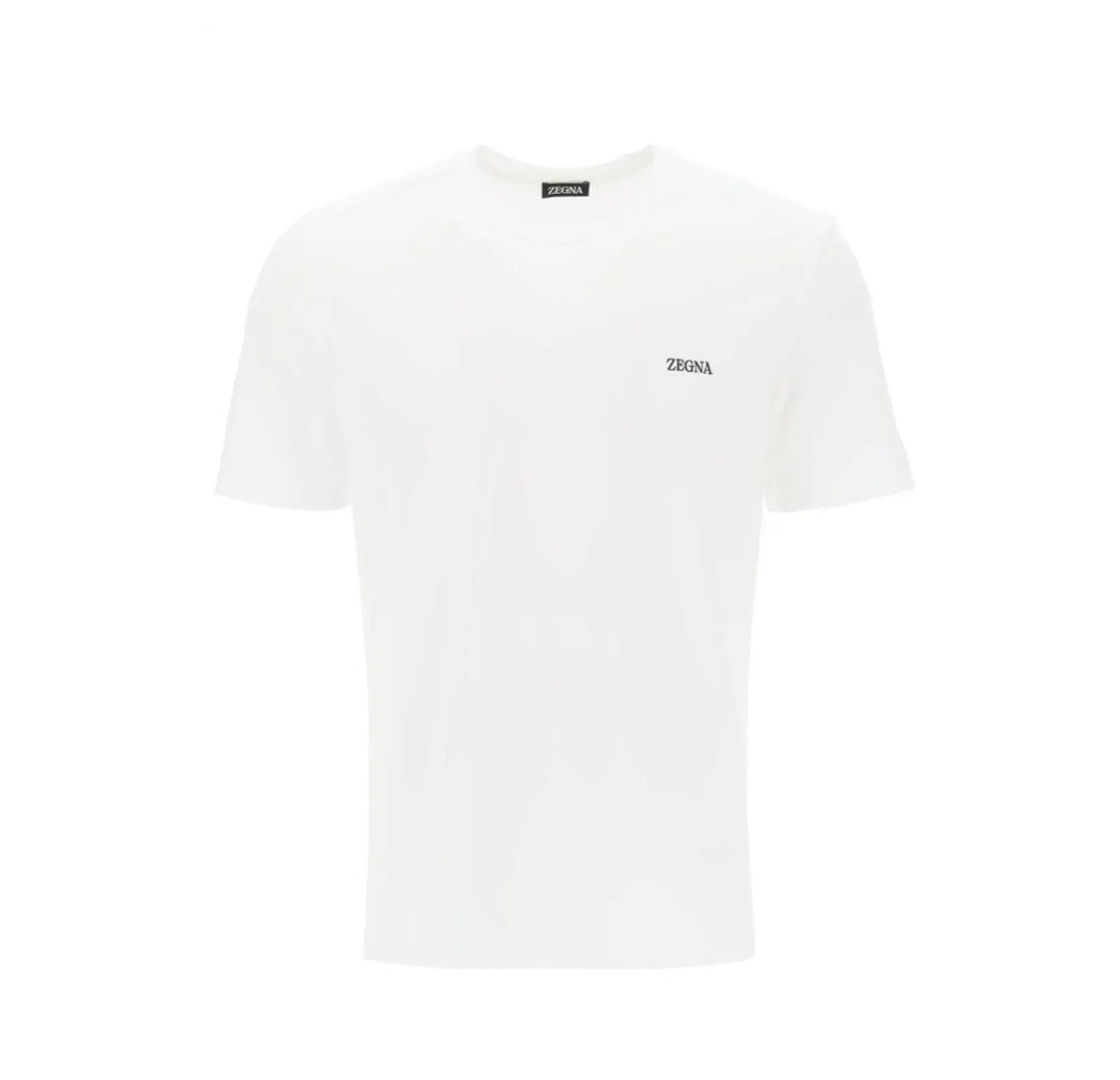 Mini Logo Print T Shirt - White
