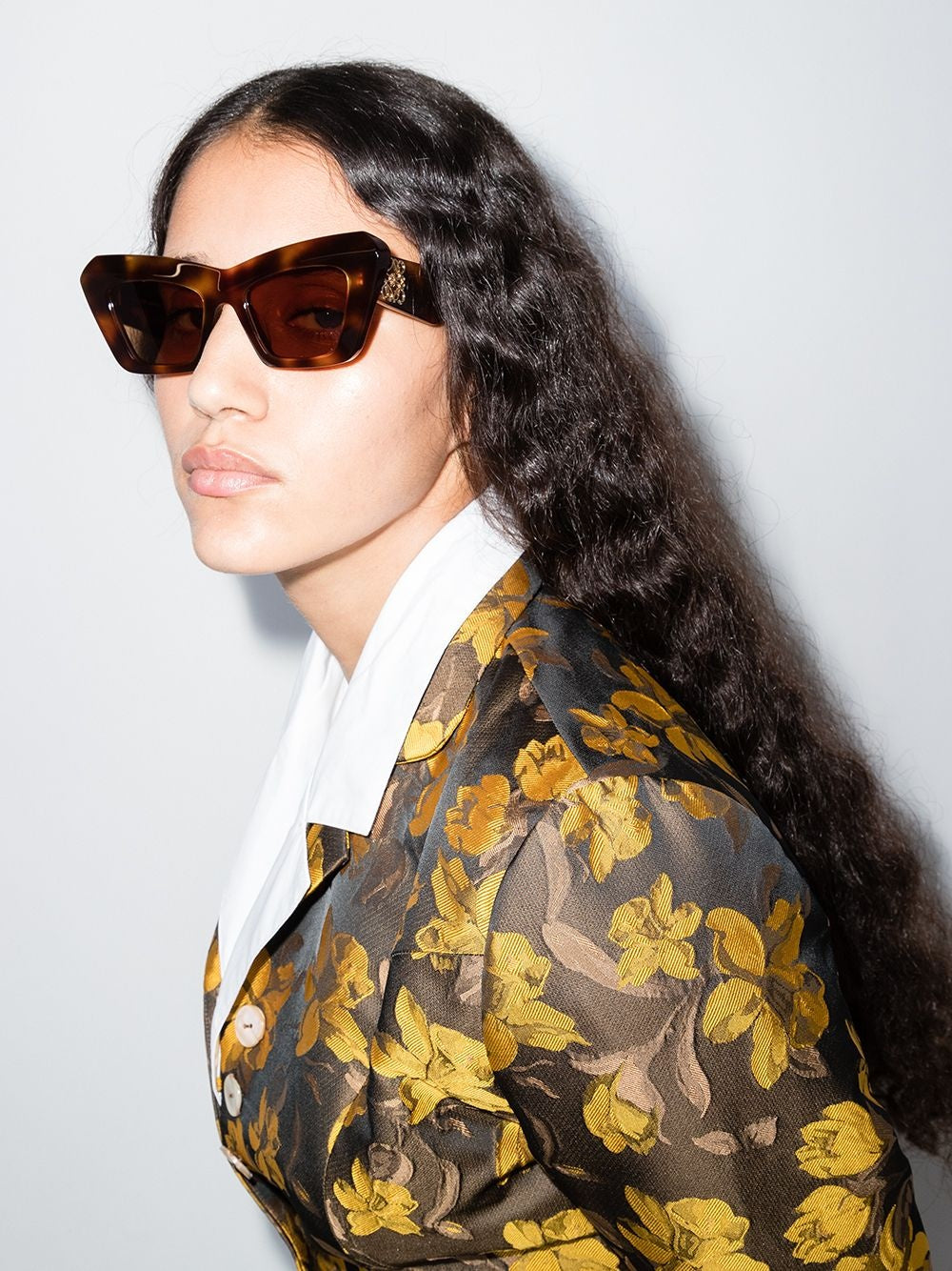 Inflated Cat Eye Sunglasses