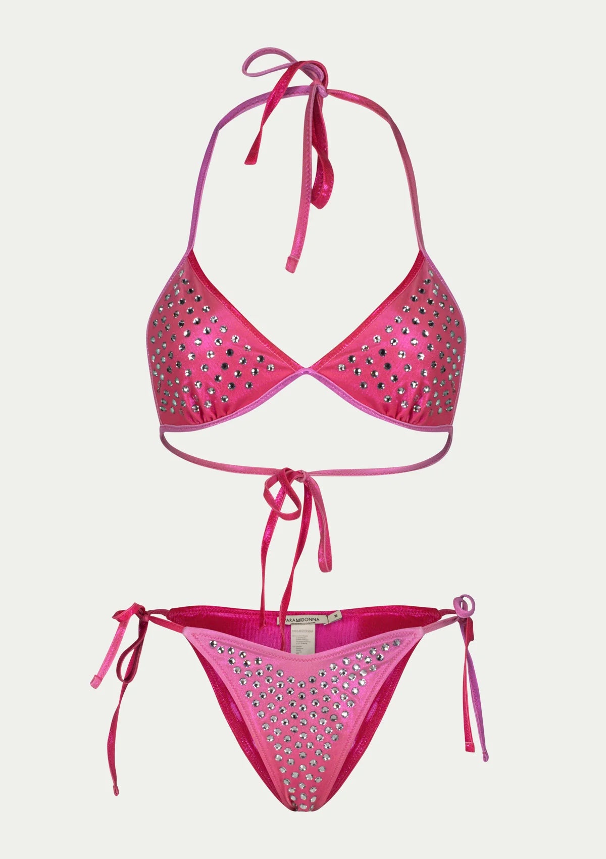 Livia Pink Ombre Crystals 2 Piece Swimwear