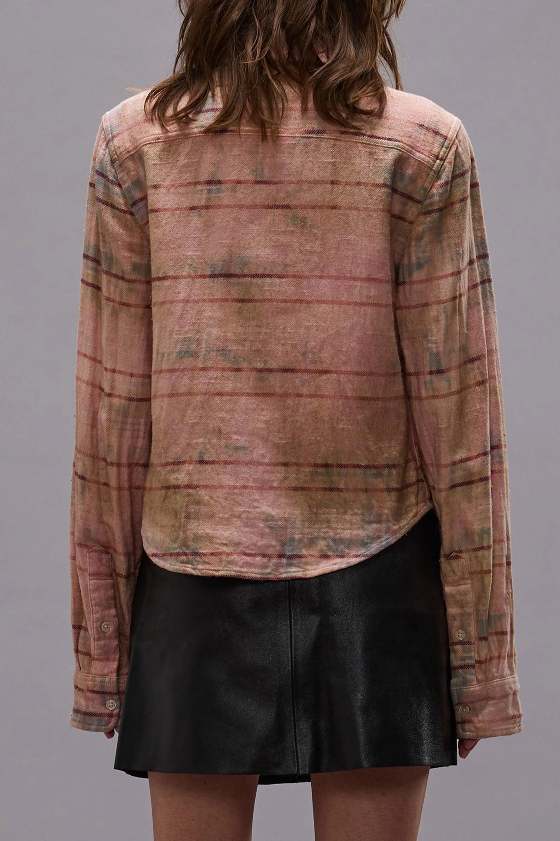 Pink over dyed plaid