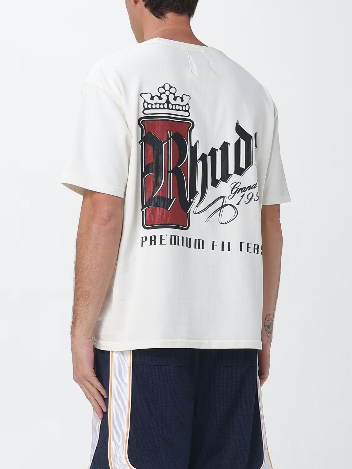 RHUDE Cotton T-Shirt With Logo Rhude