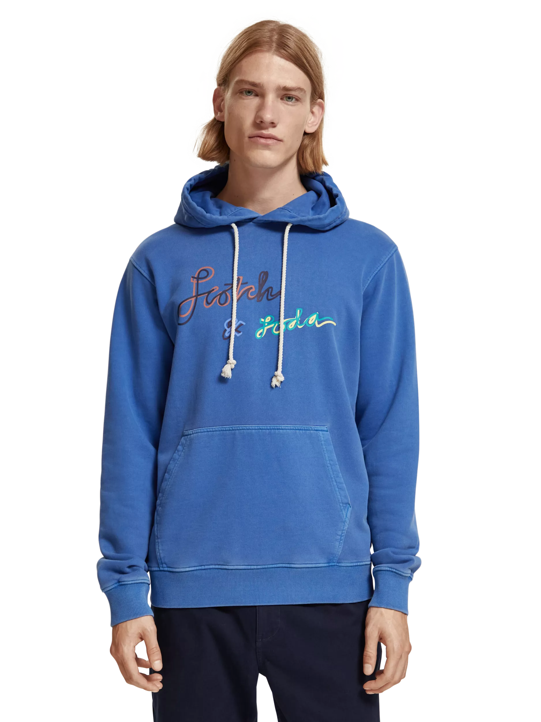 Garment-Dyed Logo Hoodie