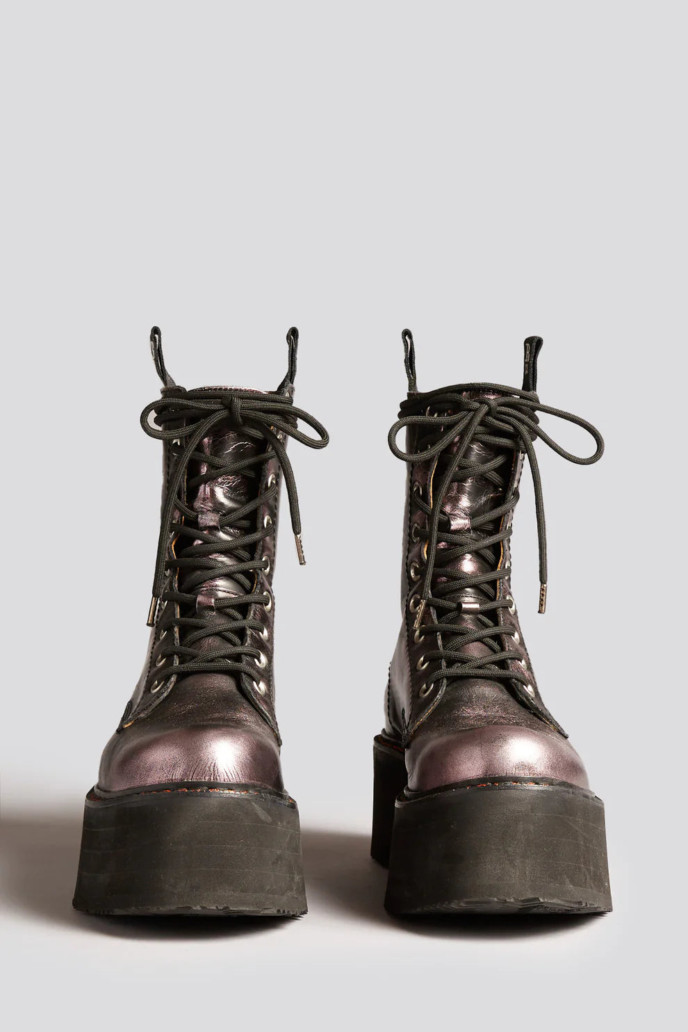 Double Stack Boot - Pink Shine