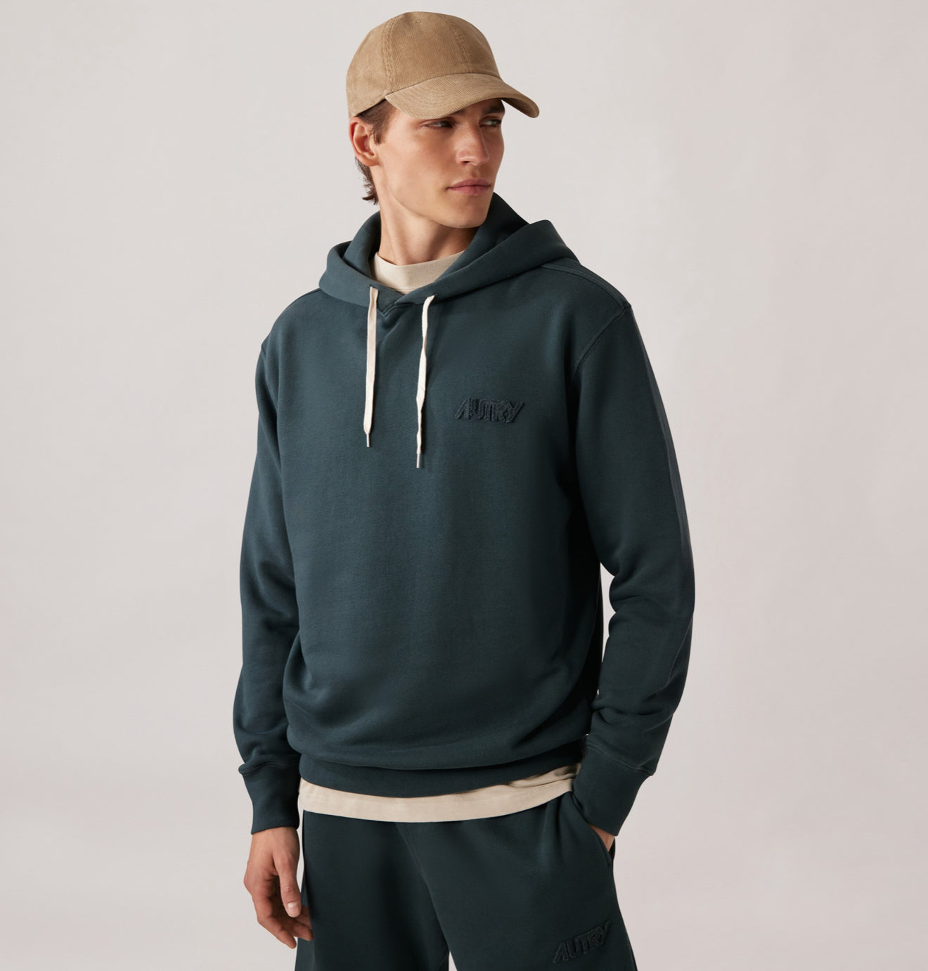 Tonal logo hoodie