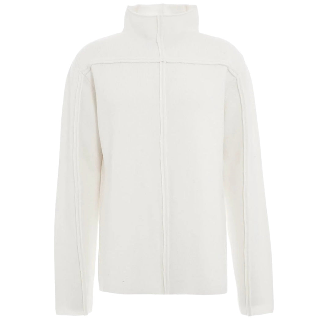 White High Collar Sweater