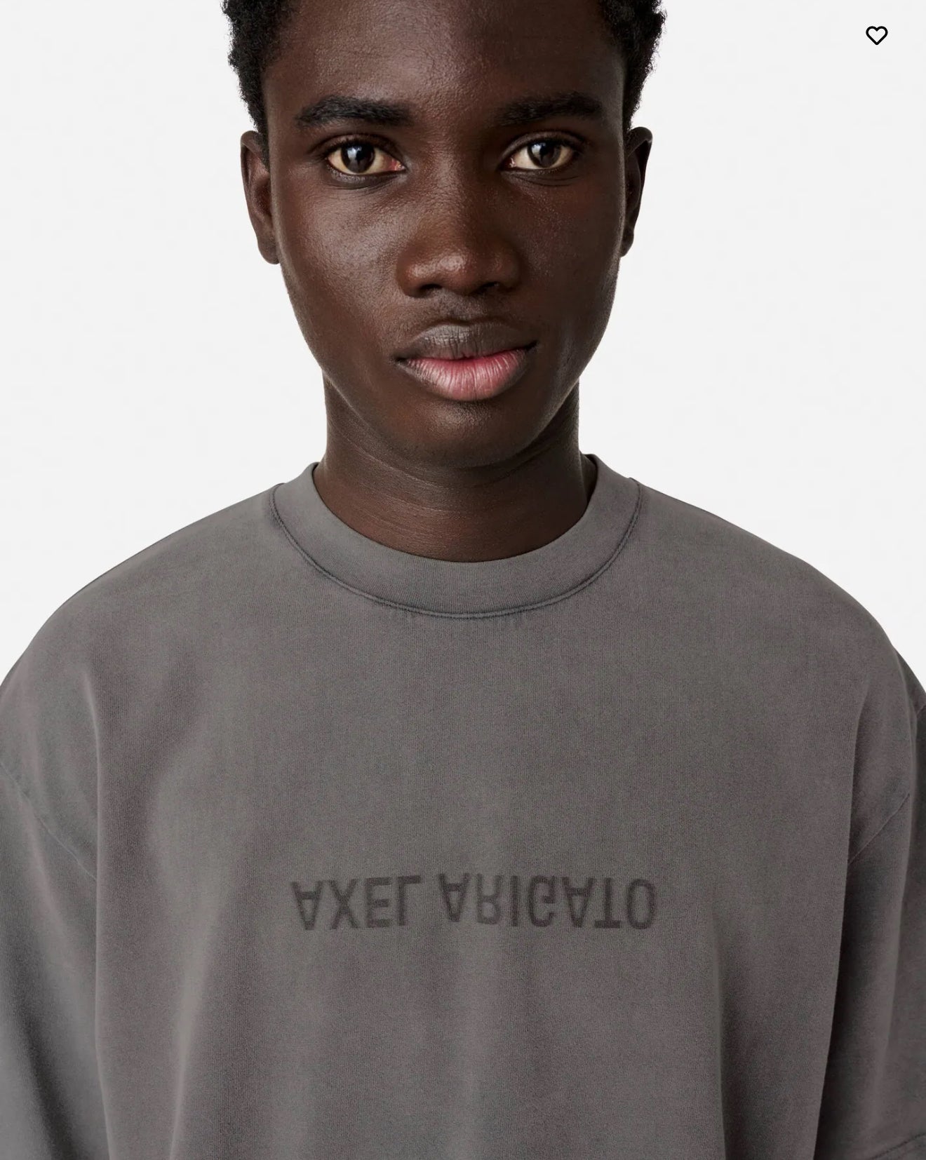 Distort washed steel grey t-shirt