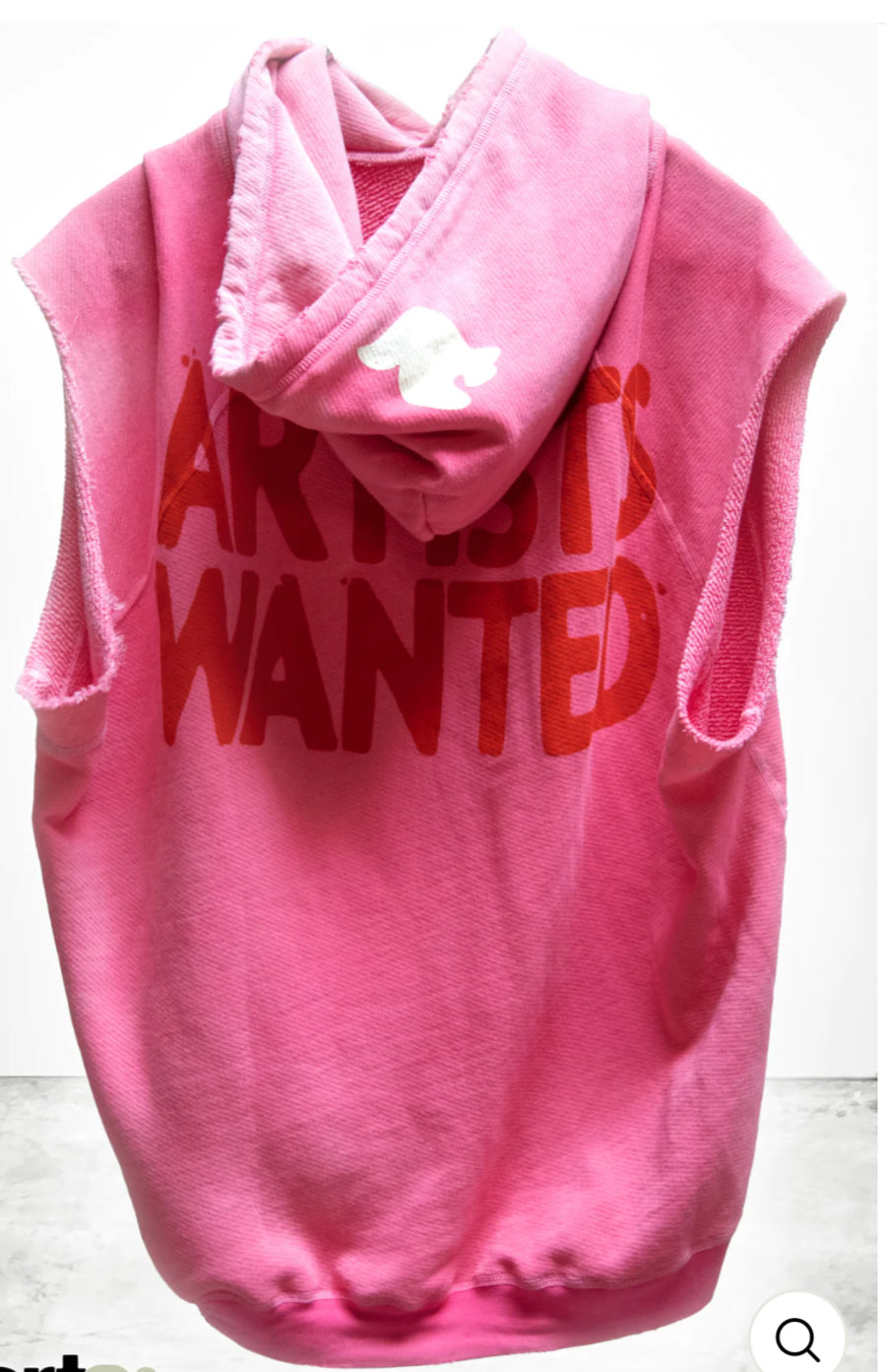 Artistswanted Cutoff Superyumm Biggy Hoodie - Pinkplant