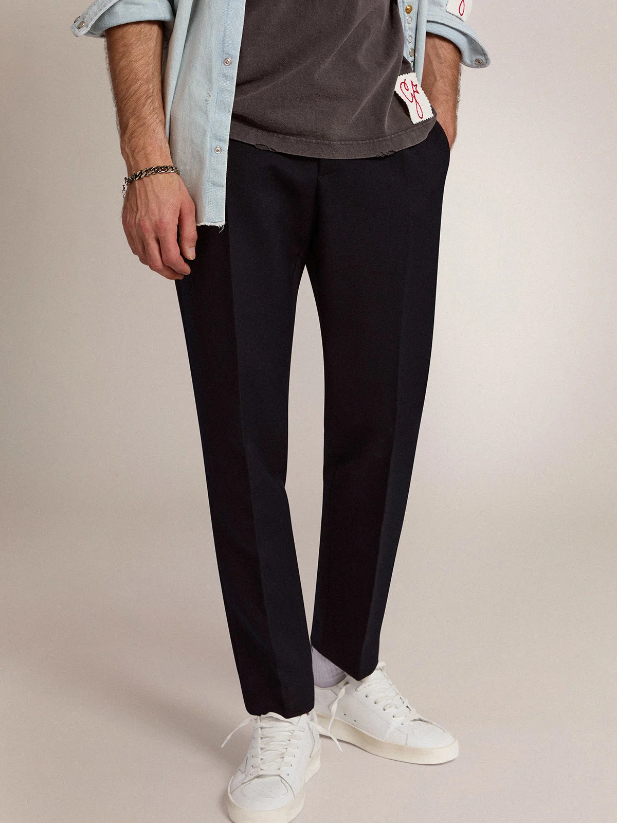 Trousers In Dark Blue