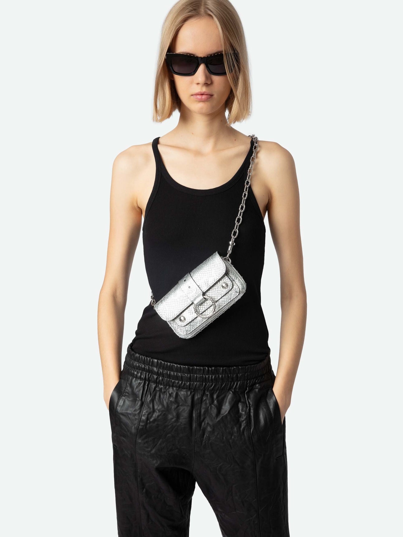 Kate wallet bag - silver