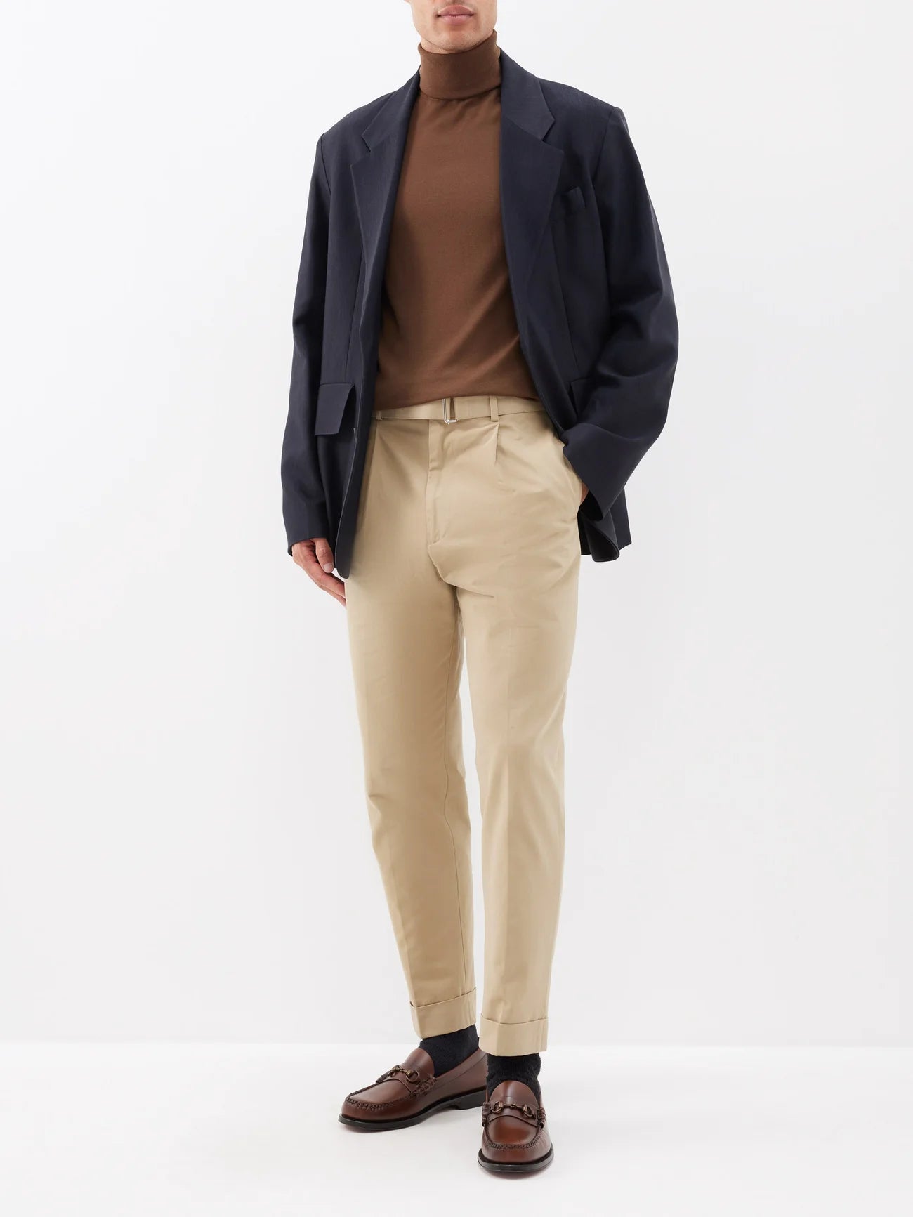 Hugo Twill Slub Pants - Beige