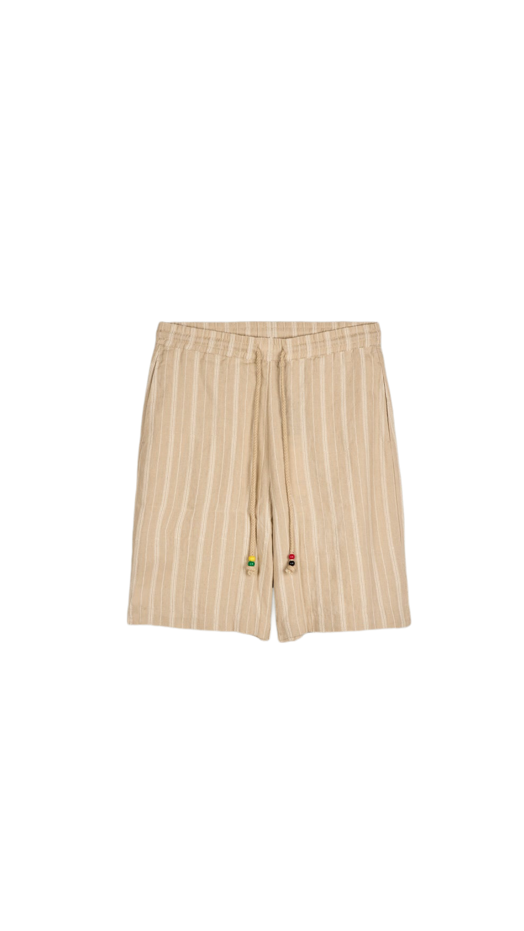 Embroidered linen shorts
