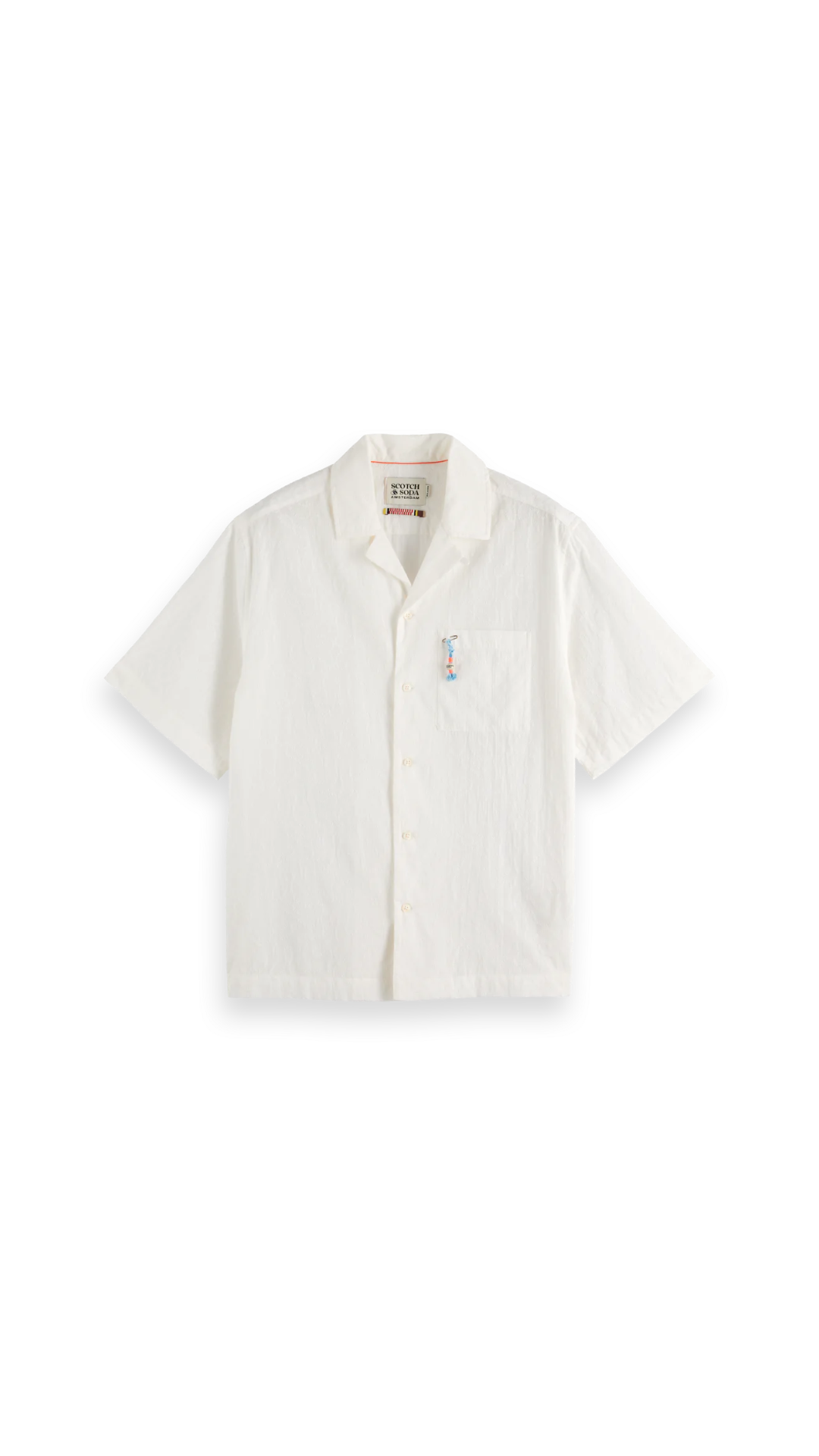 Embroidered Short Sleeve Relaxed-Fit Shirt