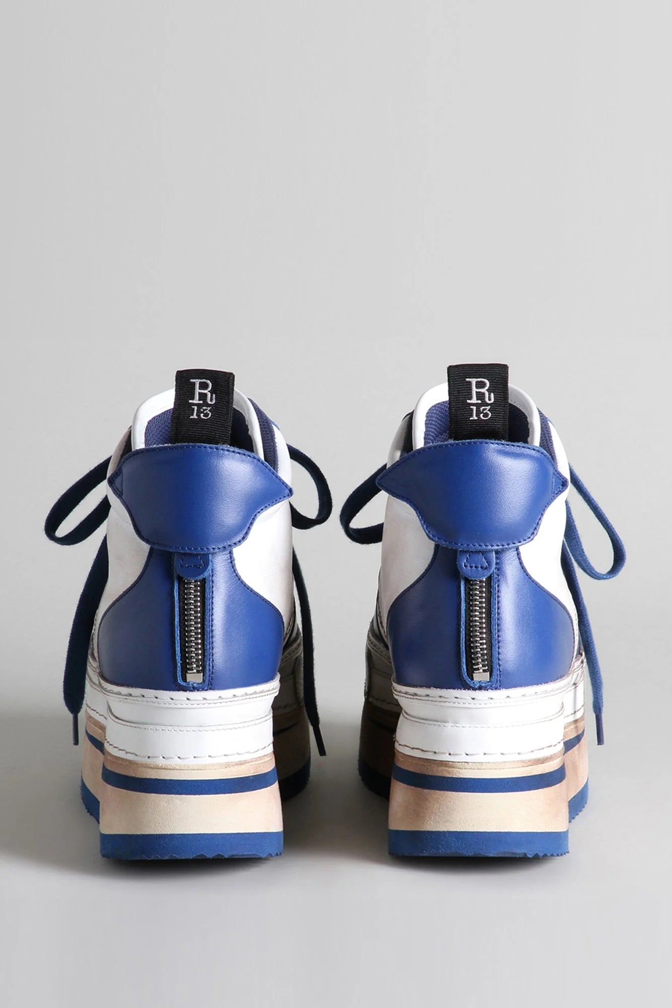 R13 The Riot Leather - Blue / White